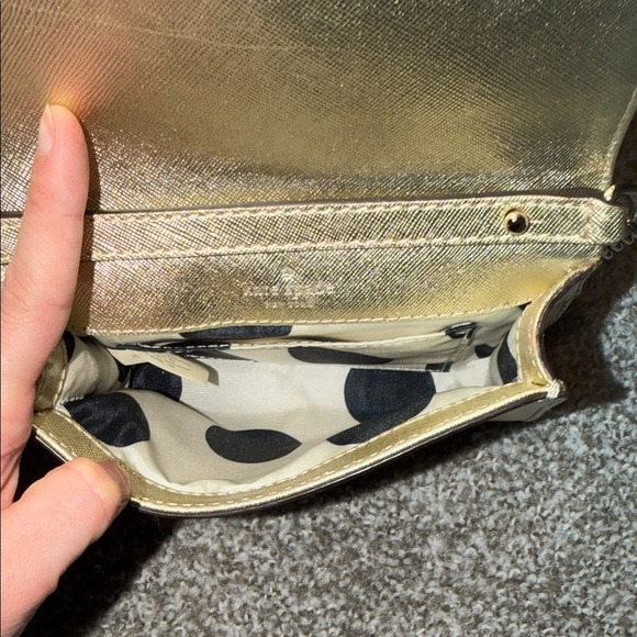 Kate Spade Metallic Gold Crossbody Bag - Picture 4 of 6